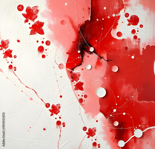 abstract, red, paint, splash, splatter, background, liquid, drop, stain, blot, drip, brush, stroke, artistic, texture, grunge, messy, dynamic, creative, design, graphic, modern, art, color, vibrant, e