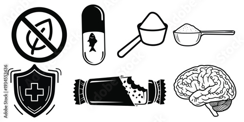 Drug abuse and addiction awareness symbols