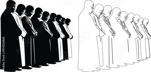 Transformation of static figures into dynamic musical performers in a row