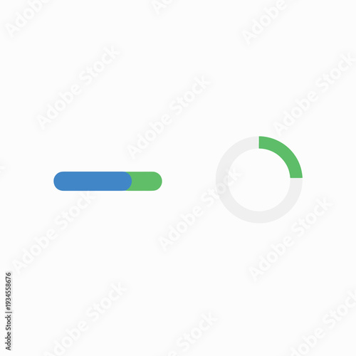 Progress Bars Showing Loading Status.