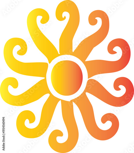 Gemini said

Yellow abstract sun vector illustration featuring a circular summer sunlight icon and orange nature element design for hot weather sky signs