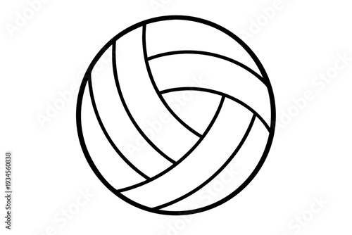volleyball outline art, volleyball icon, volleyball line art symbol