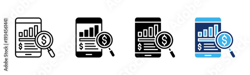 Expense Tracker icon sheet multiple style collection