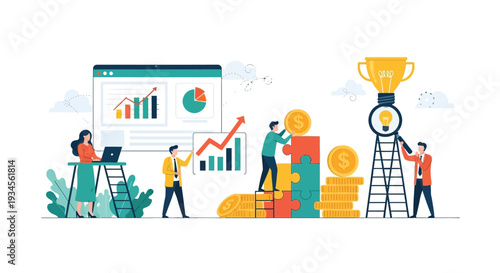 Teamwork and data analysis lead to success and financial growth