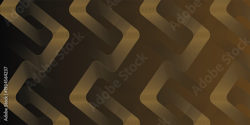 Abstract hexagon soft color with brown and gold gradient background modern design