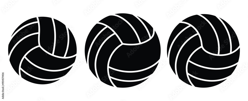 Obraz premium Volleyball icon representing sports symbol, suitable for websites, logos, apps, templates, designs, mobile applications, digital projects, and professional vector illustration.