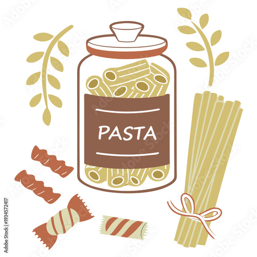 set of bakery products