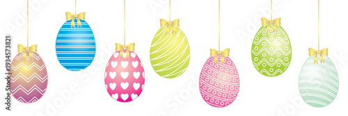 Beautiful colorful Easter egg illustration for Easter day