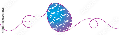 Beautiful colorful Easter egg illustration for Easter day