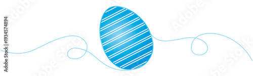 Beautiful colorful Easter egg illustration for Easter day