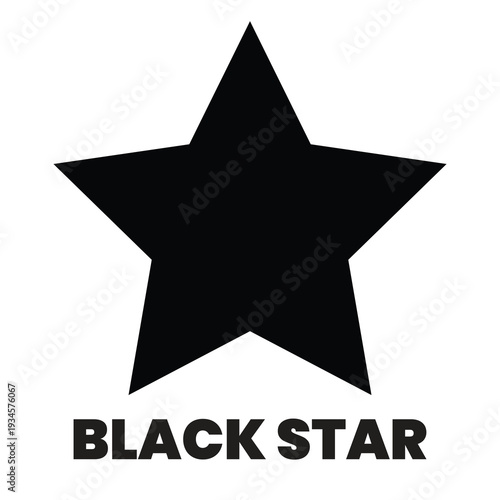 Black star icon symbol