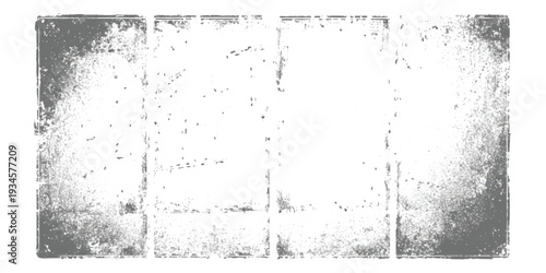 Distressed grunge texture overlay with dark edges and a white center background
