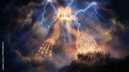 Surreal Mount Sinai Wrapped In Smoke And Divine Fire