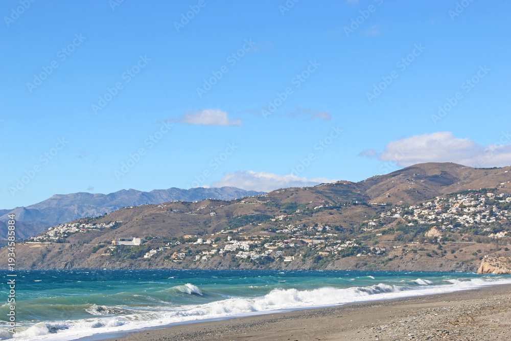 Fototapeta premium Salobreña beach in Andalucia, Spain 