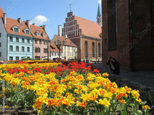 Spring in old Hanza town