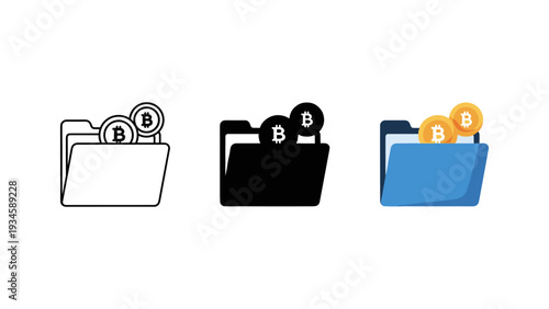 3D email icons in black white and blue folders for business communication and digital marketing success