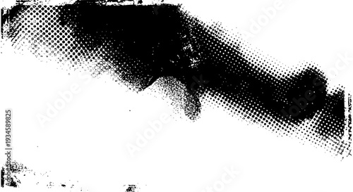Texture distressed grunge with halftone dots and rough edges, abstract black overlay featuring white, background,