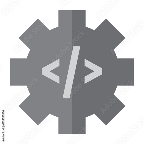 Coding Gear Settings Flat Icon