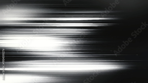 Abstract blurry white and black horizontal lines pattern