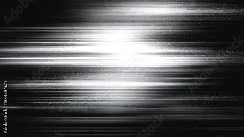 Abstract blurry white light on dark background