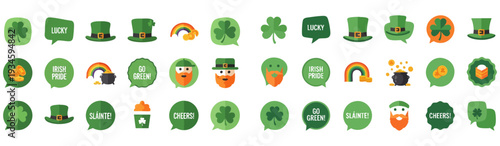 St. Patrick's Day design elements and photo booth props Cinco de Mayo set (sombreros, pinatas, a guitar, maracas and decoration)