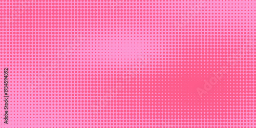 Bright pink magenta pop art background with halftone in retro comic style, vector illustration HD eps10