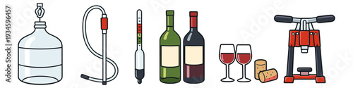 Home winemaking equipment and supplies for crafting delicious beverages