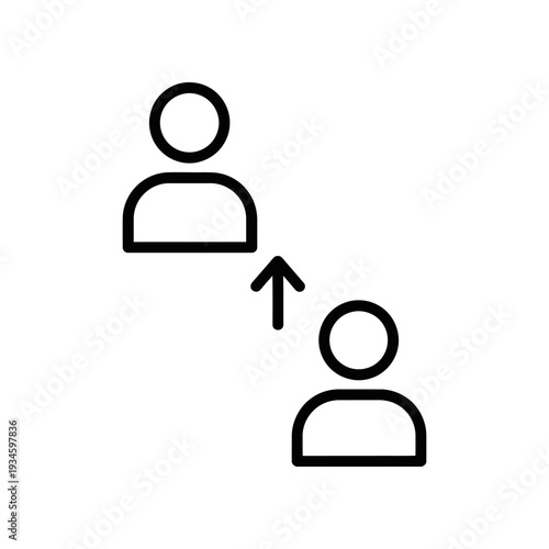 3D arrow direction change icon isolated on white background vector