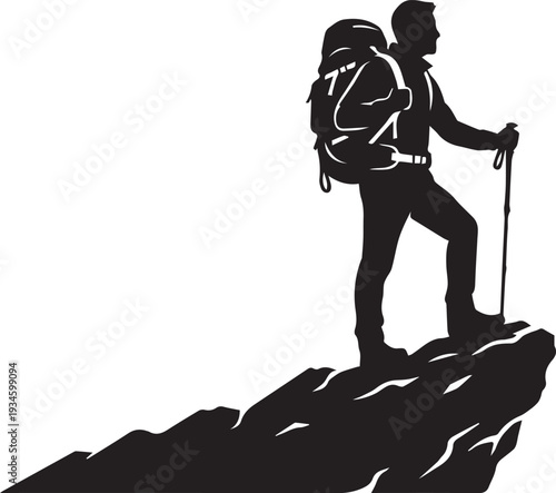 Mountain Hiking Adventure Outdoor Travel Silhouettes