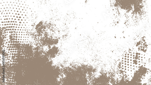Brown grunge texture with white spots and dots abstract background design element