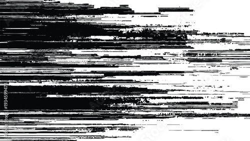 Glitchy distorted digital video signal error screen