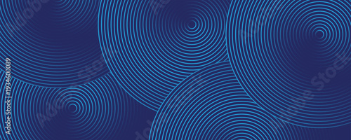 Bright blue dynamic abstract vector background with diagonal lines. 3d cover of business presentation banner for sale event night party. Fast moving soft circle wave line stripe decoration