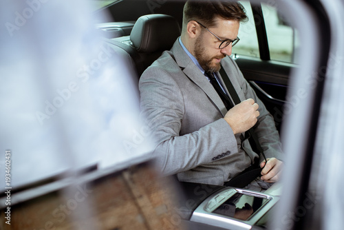 Businessman prepares in a c...