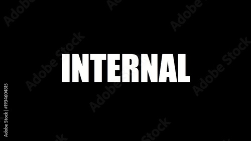 Internal Word Text Title Animation Intro Outro Simple Clean Modern Corporate Business Concept Design