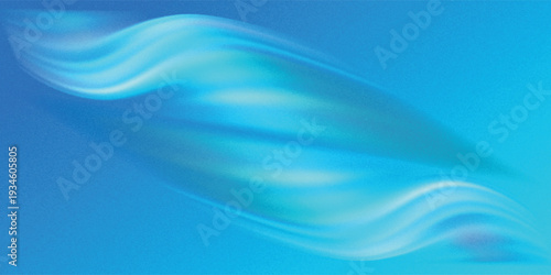 Blue waves with a fresh aroma. Waves showing a stream of clean fresh air. Vector illustration.