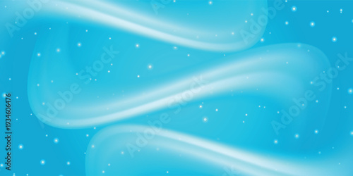 Blue waves with a fresh aroma. Waves showing a stream of clean fresh air. Vector illustration.