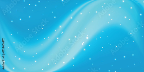 Blue waves with a fresh aroma. Waves showing a stream of clean fresh air. Vector illustration.