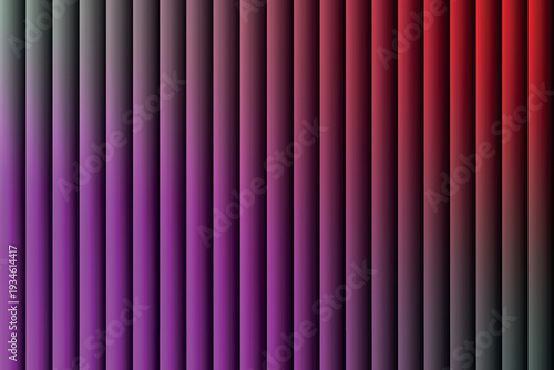 Gradient vertical stripes shift from vibrant pink to intense red creating depth