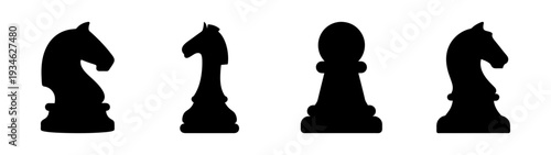 Strategic risk management concept with chess pieces vector illustration