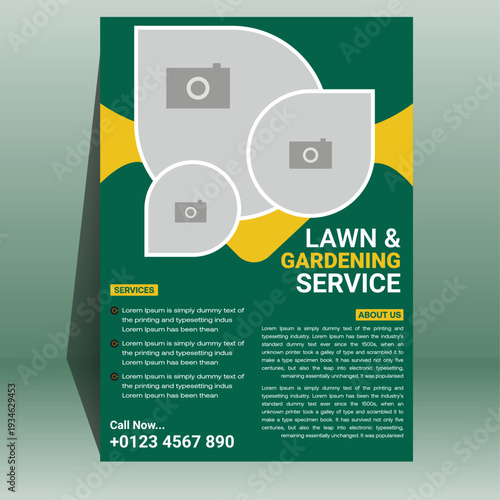 Premium Landscaping and Outdoor Maintenance Flyer Design