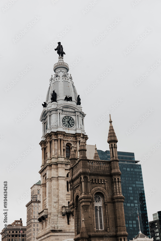 Fototapeta premium Philadelphia artchitecure on a cloudy day
