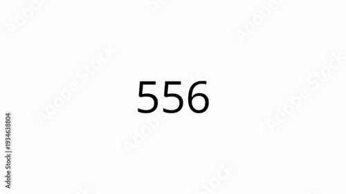 Animated number counter from 0 to 1000 in 4k, zero to thousand animated number counter with alpha channel for like, views , 0 to 1000 counting number digit on transparent background