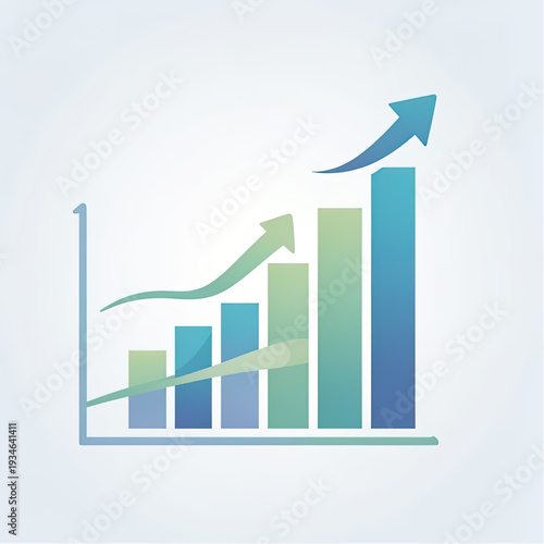 Human Progress as minimalistic, forward-moving abstract forms, increasing gradually in scale and height, smooth gradients, visual metaphor for improvement and positive growth over time.eps