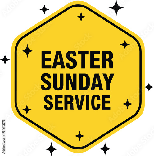 Easter sunday service announcement