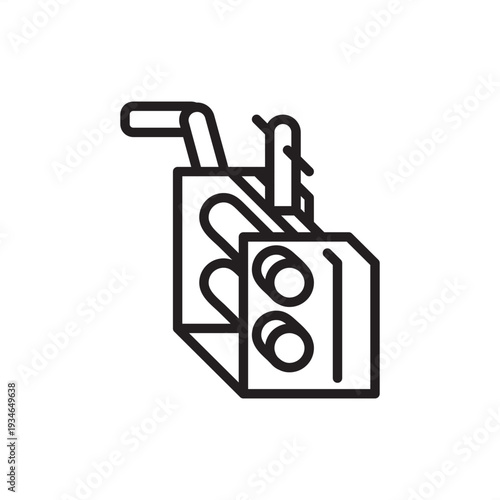 Rolling mill icon. Metal deformation tech, representing heavy industrial rollers, steel manufacturing systems, metallurgical sheet production, cold rolling hardware, and manufacturing facility tools.