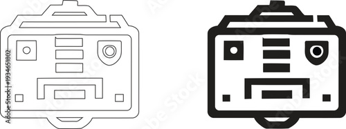 Identification Card Icon Vector Illustration with ID Badge and Security Profile Photo in 4K Resolution