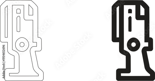 Professional Microphone Icon Vector Illustration for Podcasting and Voice Recording in Outline and Bold Styles 4K Resolution