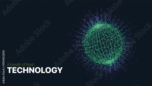 Abstract luminous wire mesh planet