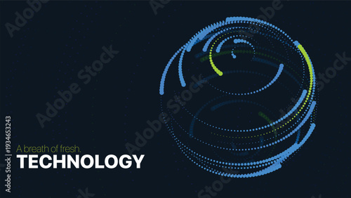 Neon geometric wireframe globe design