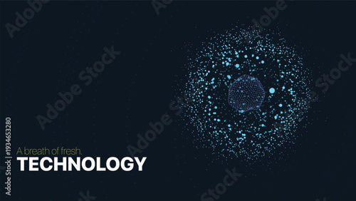 Neon hologram style wireframe globe